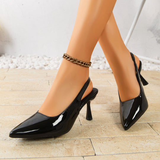 Damen Slingback-Pumps mit eleganter Schleifenapplikation R&B