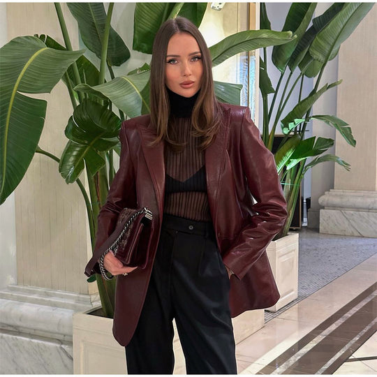 Damen elegante jacke mit tailliertem Schnitt R&B