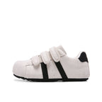 Damen bequeme Klettverschluss-Sneaker aus hochwertigem Wildleder
