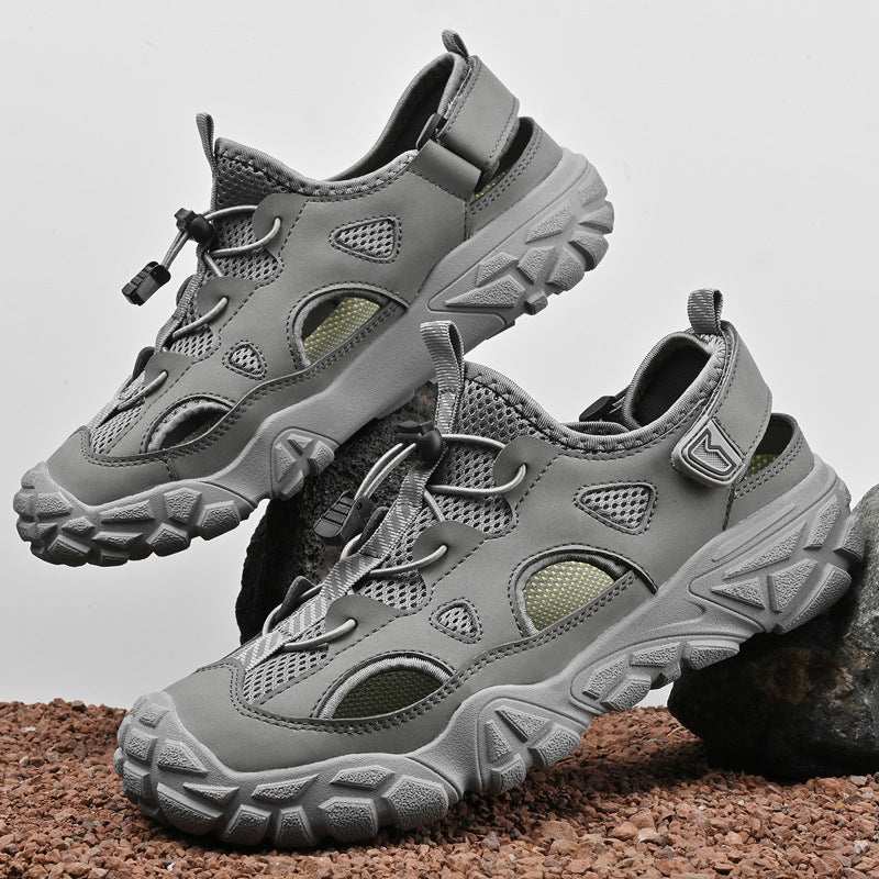Damen Atmungsaktive Sport-Sandalen mit Anti-Rutsch-Sohle und Verstellbarem Schnellschnürsystem R&B