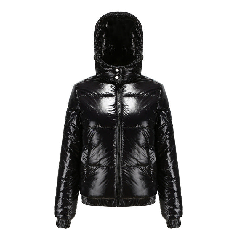 Damen glänzende Winterjacke R&B