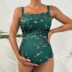 Damen Schwangerschaftsbadeanzug mit stilvollem floralem Design