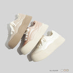 Damen Trendige Sneaker mit komfortabler Sohle und modischer Obermaterialkombination