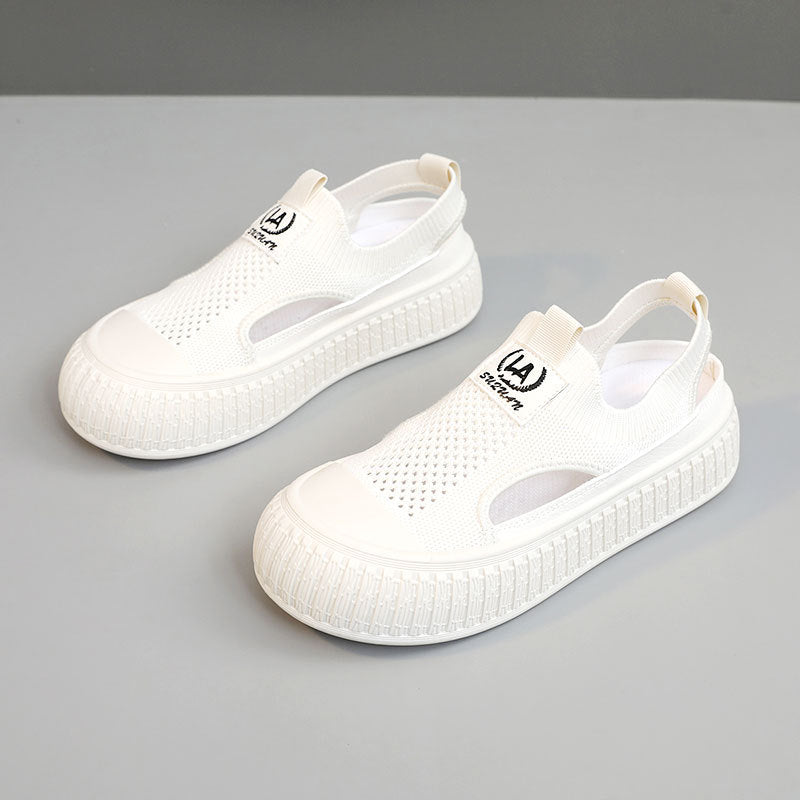 Damen Atmungsaktive Sommer-Slipper mit elastischem Einstieg und rutschfester Sohle R&B