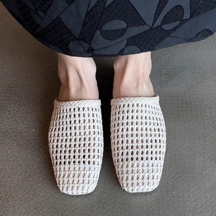 Damen Bequeme, handgewR&Bte Pantoletten in modernem Design R&B