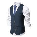 Herren elegante Anzugweste im klassischen Design mit modernen Akzenten R&B