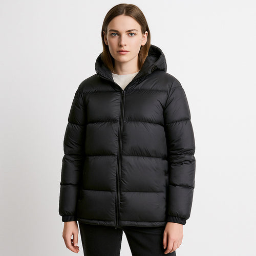 Damen leichte isolierte Winterjacke mit verstellbarer Kapuze R&B