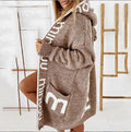 Damen gemütlicher Hooded Cardigan R&B
