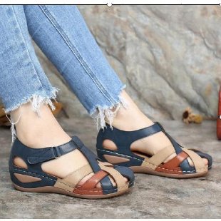 Damen Komfortable Riemensandalen mit atmungsaktiver Oberseite und gepolsterter Sohle R&B