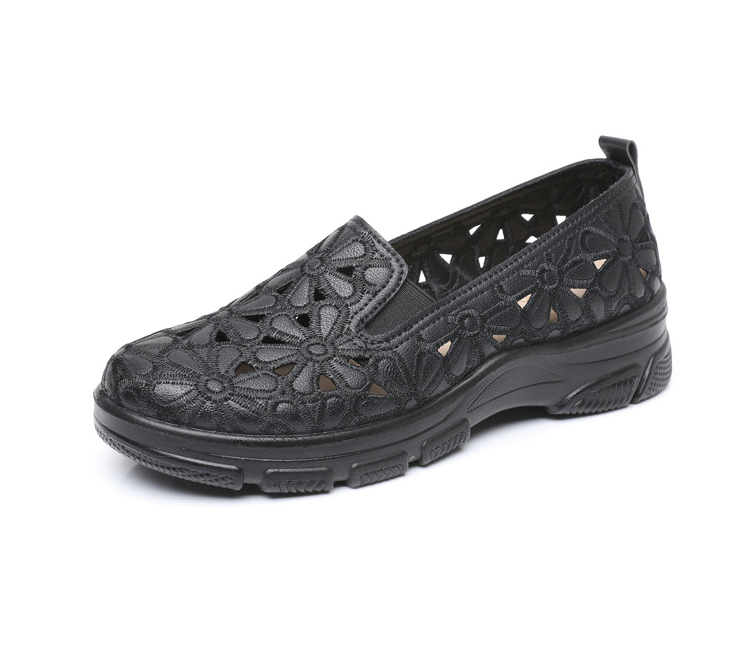 Damen Slip-On Freizeit-Schuhe mit floralem Design R&B