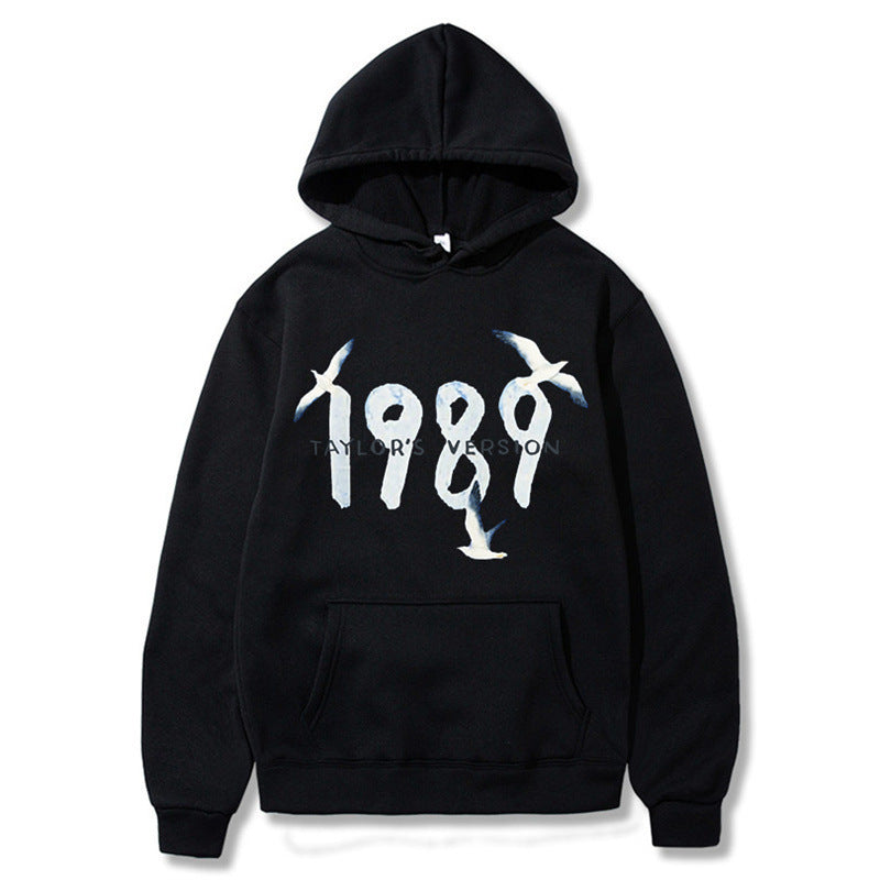 Damen Kapuzenpullover mit kreativem Vogelmotiv und hochwertiger Baumwolle