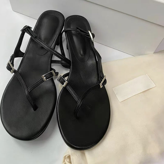 Damen Sandalen mit eleganten Riemen und modischem Absatz R&B