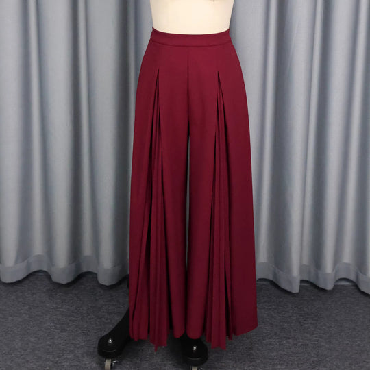 Damen Plisseehose mit hohem Bund und elegantem Faltenwurf R&B