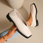 Damen Ballerinas mit eckiger Zehenpartie und rutschfester Sohle R&B