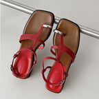 Damen modische Zehentrenner-Sandalen mit elegantem Riemchen-Design R&B