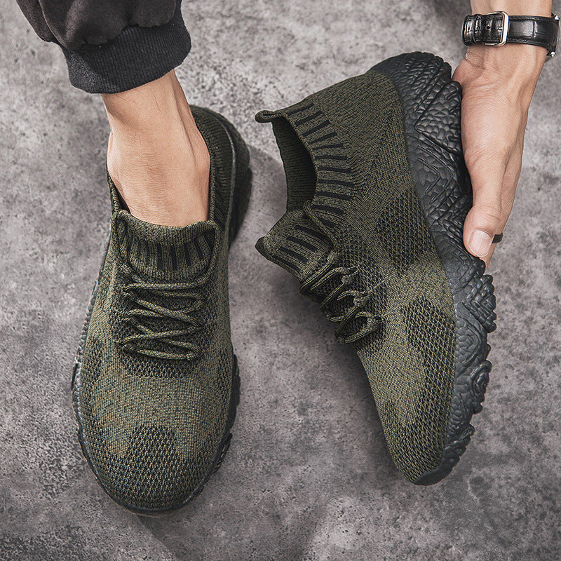 Unisex nan urbaner Strick-Schlupfsneaker mit sockenhaftem Schaft und markanter Profilsohle R&B