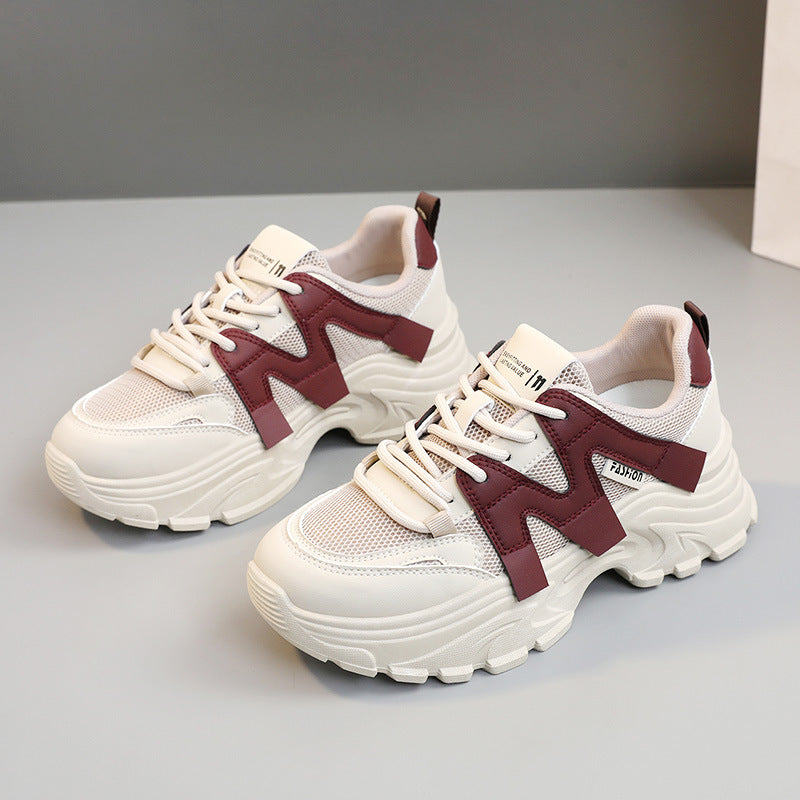 Damen Sportliche Chunky Sneakers mit atmungsaktiver Obermaterialstruktur R&B