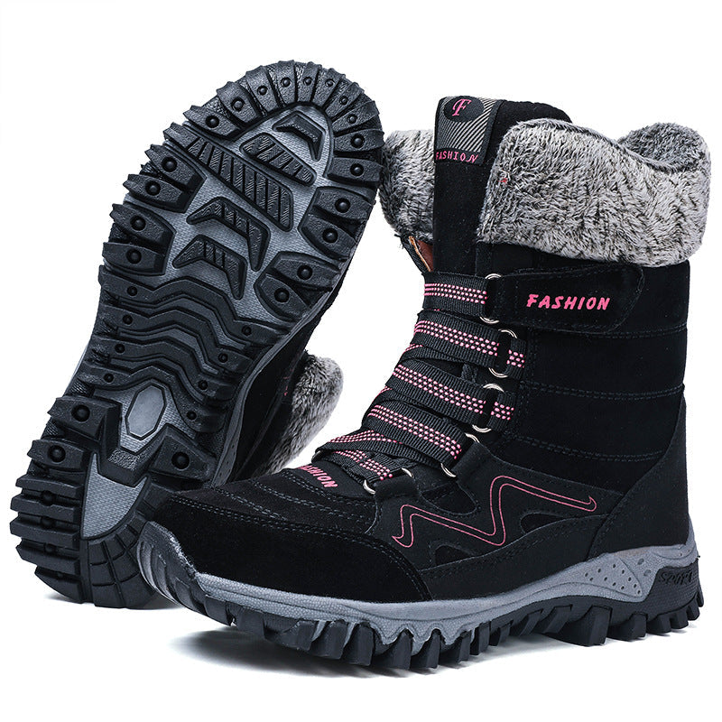 Damen Winterboots mit dicker isolierender Fütterung und rutschfester Sohle R&B