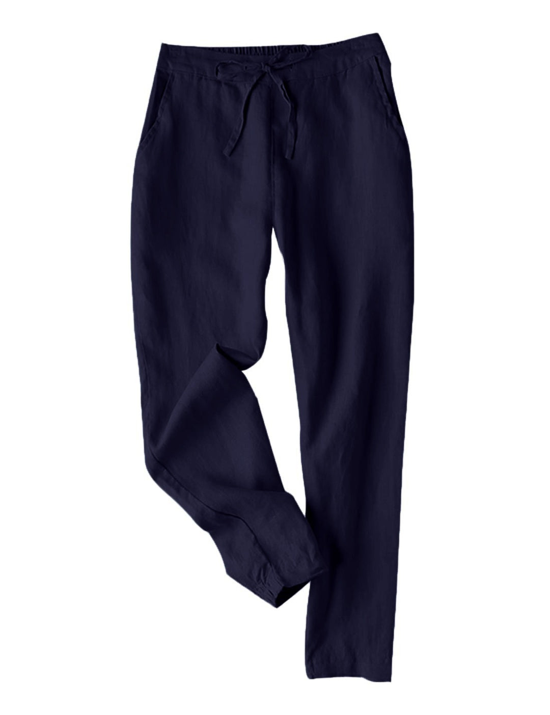 Damen Leichte Chinohose aus atmungsaktivem Leinenmix mit verstellbarem Bund R&B