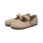 Damen elegante Ballerinas mit modischem Riemchen und zeitloser Schnalle R&B