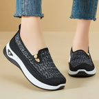 Damen Komfortable Strick-Sneaker mit rutschfester Sohle R&B