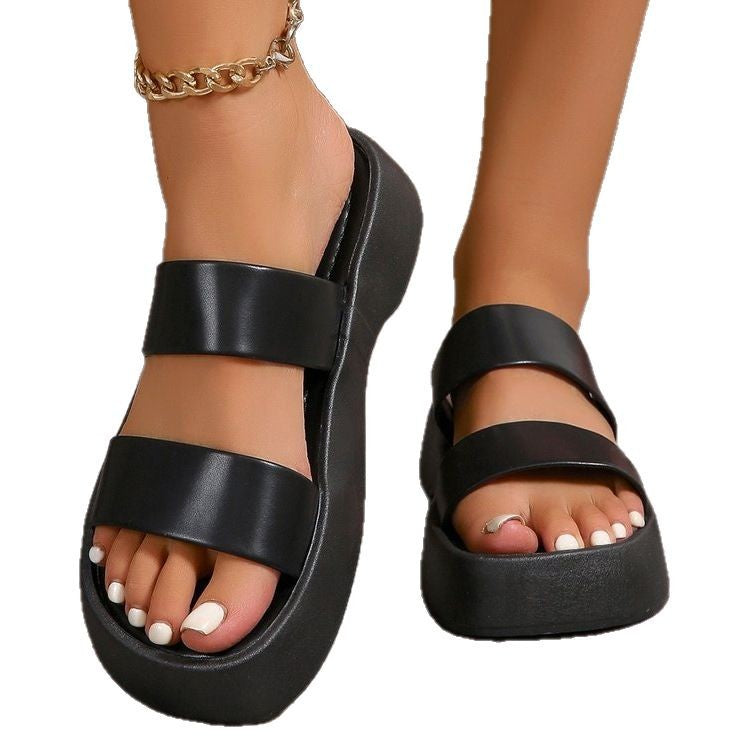 Damen Komfortable Plateausandalen R&B
