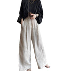 Damen Weite Leinenhose R&B