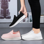 Damen Luftige Slip-On Sneakers mit flexiblem Strickoberteil R&B
