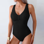 Damen Badeanzug mit strukturiertem Stoff R&B