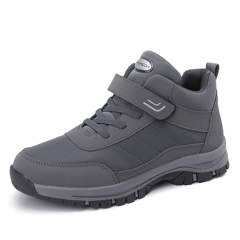 Damen Wanderstiefel mit rutschfester Profilsohle und verstellbarem Klettverschluss Heidi Mode