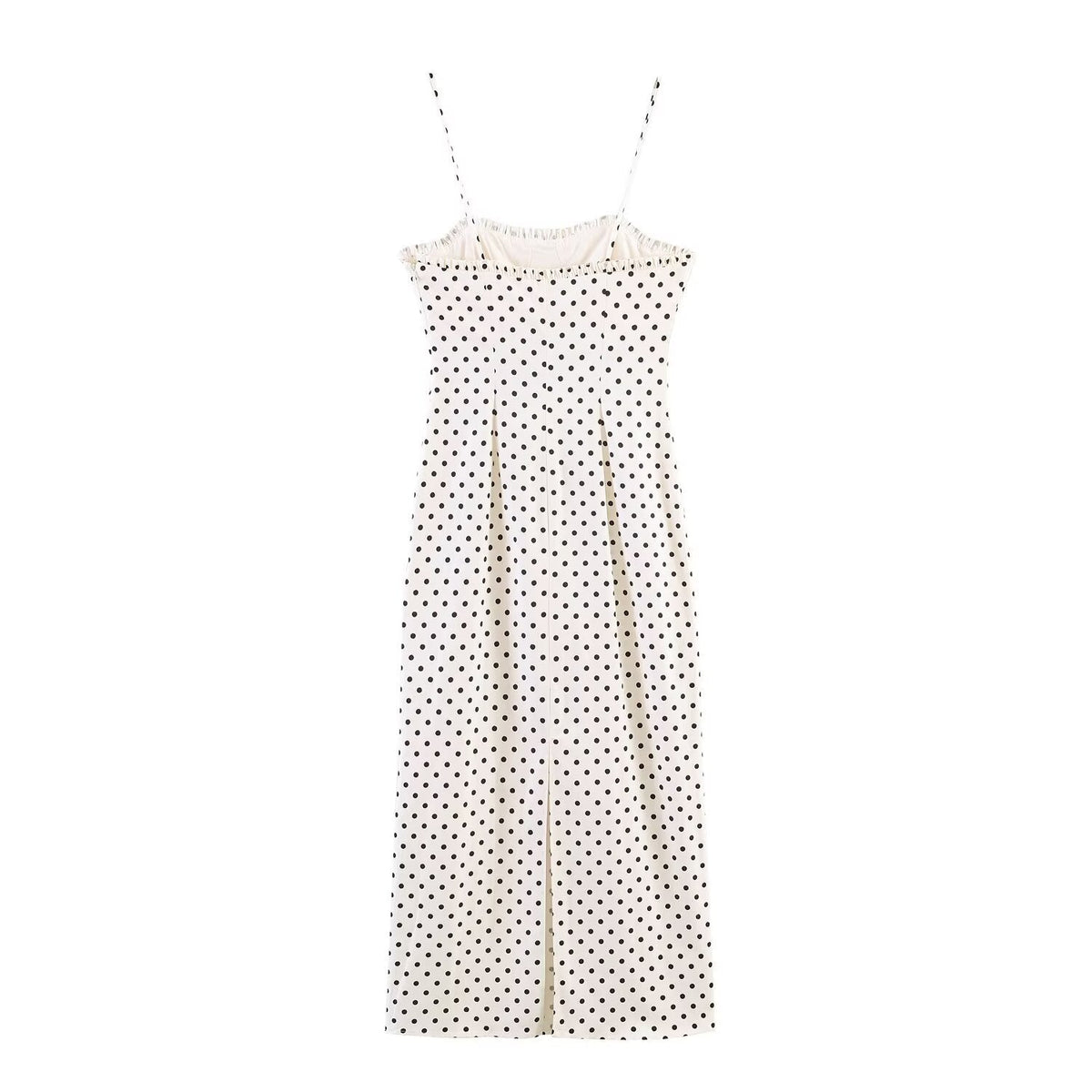 Damen Maxikleid mit Polka-Dots R&B
