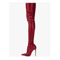 Femme Über-die-Knie Spitzenzehen Stiletto Stiefel R&B