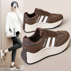 Damen modische Sneakers mit atmungsaktiver Oberflächentextur und robustem Sohlenprofil R&B
