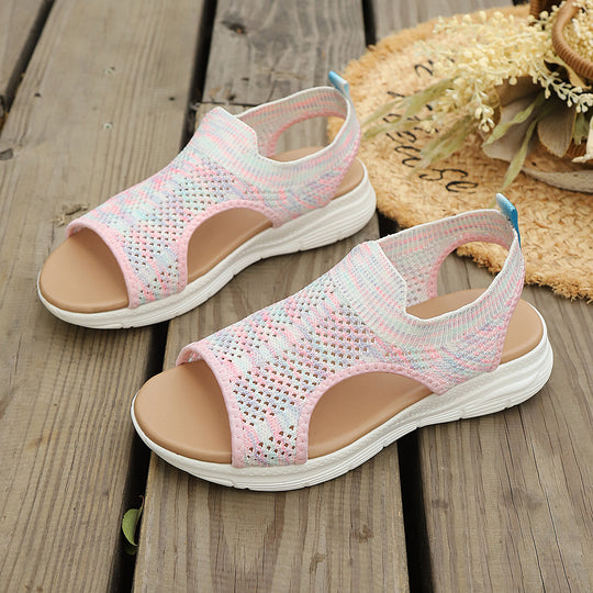 Damen Freizeitsandalen mit atmungsaktivem Obermaterial und rutschfester Sohle R&B