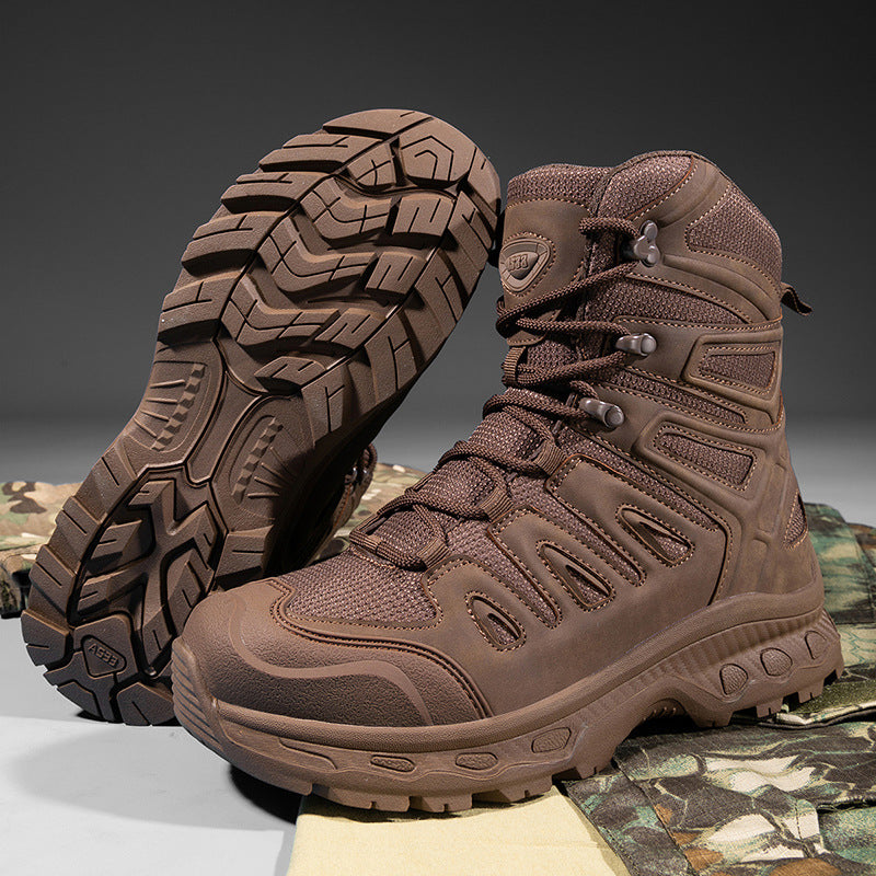 Herren Multifunktionale Tactical Boots mit hohem Knöchelschutz und rutschfester Sohle R&B