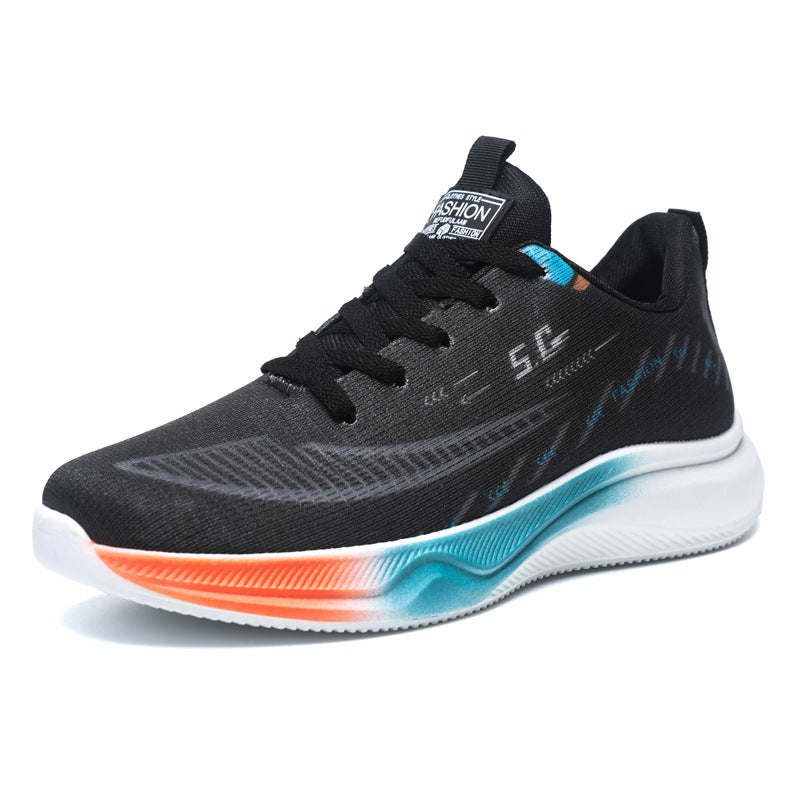 Damen Sportliche Lauf-Sneaker mit atmungsaktiver Mesh-Oberfläche und dämpfender Sohle R&B