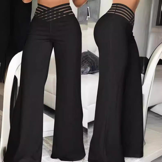 Damen Elegante und bequeme Schlaghose R&B
