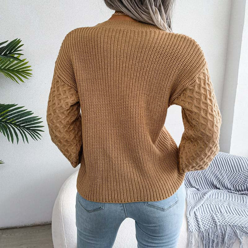 R&B | Einfarbige Strickpullover