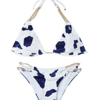 Damen Triangel-Bikini mit geschwungenen Akzenten und funkelnden Details R&B