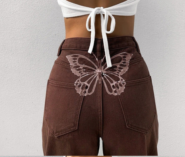 Damen lässige Mom-Jeans R&B