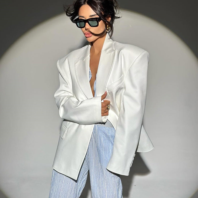 Damen Oversized Blazer mit strukturiertem Schnitt R&B