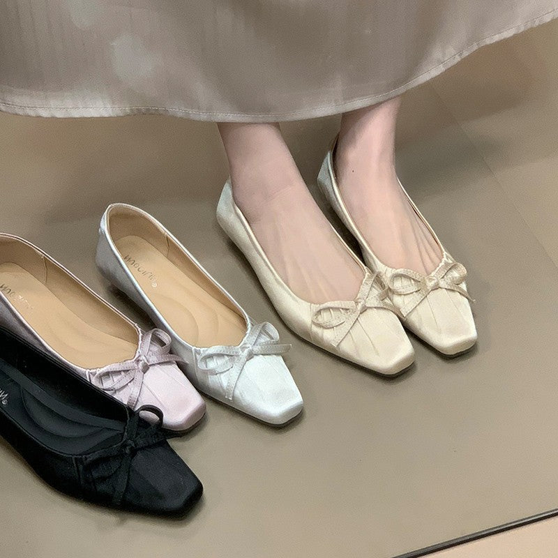 Damen Ballerinas mit dekorativem Schleifendetail und elegantem Design R&B