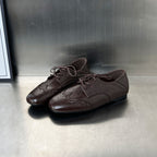 Damen Elegante Leder Schnürschuhe mit Lochmuster und komfortabler Innensohle R&B
