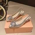 Damen Slingback Pumps mit Strassbesetztem Detail R&B