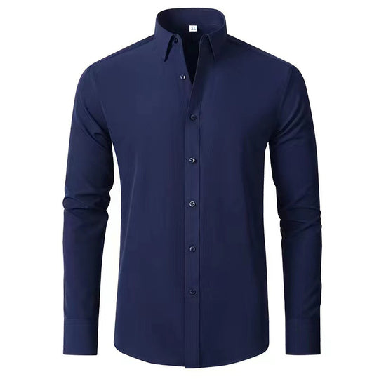 Herren Langarmhemd mit elegantem Schnitt und stilvollen Knopfdetails R&B