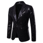 Herren Pailletten Formal Blazer R&B