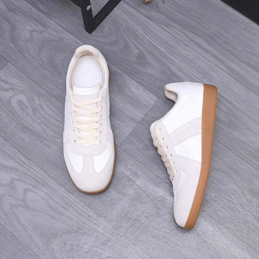Damen Sportliche Leder Sneakers mit modischem Design und rutschfester Sohle R&B