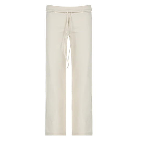 Damen weite Freizeit-Hose mit verstellbarem Bund und komfortablem Schnitt R&B