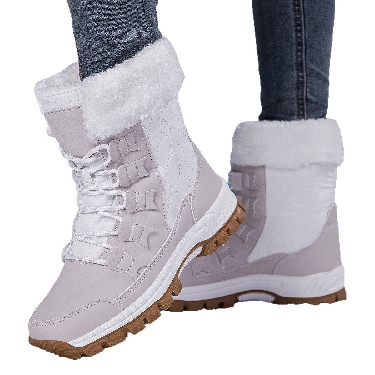 Damen Winter-Wanderstiefel mit isolierender Fütterung und rutschfester Sohle R&B