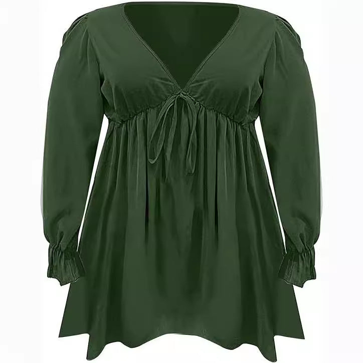 Damen Bluse mit eleganten Rüschendetails und modischem Print R&B